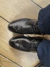 海澜之家HLA皮鞋男士商务休闲秋冬德比正装鞋子男H135/H171 黑色40 实拍图