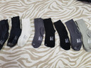 蕉内（Bananain）银皮301S袜子男士商务休闲精梳棉7A抗菌防臭秋冬船袜短中长筒5双 【中筒】纯黑*2+乌灰*2+中冷灰 均码 实拍图