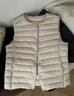 雪中飞经典新款基础舒适轻薄羽绒便捷短款保暖羽绒小马甲轻盈便携舒适 黎蔓卡其|7202-女 L 170/92A 实拍图