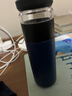 京东京造保温杯【茶水分离】男女大容量316L不锈钢泡茶水杯子幻冰蓝500ml 实拍图