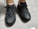 悍途透气登山鞋低帮防滑耐磨爬山鞋四季网面新款舒适减震户外徒步鞋 深灰/桔色609-男 41 实拍图