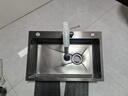 好太太家宝系列厨房水槽小米粒大单槽多功能洗碗洗菜一体盆304不锈钢洗菜池 68*45 【5.0加厚】纳米抗菌 实拍图