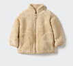 优衣库婴幼儿宝宝长绒摇粒绒拉链茄克长袖外套25秋冬新款478434 31 米色 100 实拍图