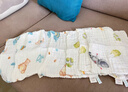 十月结晶婴儿纱布方巾6层6条装印花纯棉口水巾洗脸洗澡 小熊+宇航员30*30 实拍图