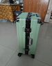 双星（doublestar）行李箱28寸大容量箱登机箱拉杆箱20寸男女铝框旅行箱密码皮箱子 豪华铝框款（果绿色） 24寸（双人推荐，可坐人） 实拍图