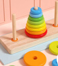 福孩儿木质8层汉诺塔幼儿园小学生儿童益智玩具男女孩罗汉塔八比赛专用 实拍图