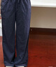 优衣库女装麻混纺松紧长裤/休闲裤473791 69 藏青色 M /160/66A 实拍图