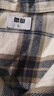 优衣库男女装法兰绒格子衬衫长袖衬衣薄外套481225 480770 481225/30浅米色 L 实拍图