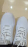 安踏运动鞋女鞋秋冬新款防水皮面跑步鞋休闲鞋百搭轻便软底减震小白鞋 【店长力荐热卖皮面防水鞋】白色 35.5 (220mm) 实拍图