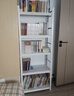 唐辑书架书柜家用落地置物货架学生钢制收纳储物架子 白五层80*30*160 实拍图