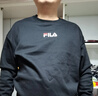FILA 斐乐女装卫衣男女同款套头卫衣秋冬情侣款休闲加绒保暖长袖上衣 正黑色-BK L 175/96A/L 实拍图