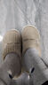 小熊小兔新款秋冬季情侣保暖学生男拖鞋女厚底防滑外穿居家棉拖鞋 小熊小兔棉拖-咖色 44-45 适合43-44 实拍图