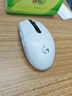 罗技（G）G304 LIGHTSPEED无线鼠标 游戏鼠标 轻质便携 绝地求生FPS鼠标英雄联盟LOL吃鸡 生日礼物 白色 实拍图