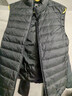 雪中飞秋冬新款男式轻薄羽绒服马甲基础男士短款羽绒秋马甲 宝石黑|8086 XL 180/100A 实拍图