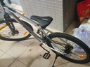 京东京造 XC350山地自行车铝合金禧玛诺21速油压碟刹成年人学生17寸时空银 实拍图