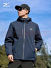 美津浓（MIZUNO）户外夹克男连帽梭织透气情侣锋衣加绒加厚加棉外套男上衣 实拍图