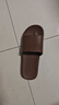 京东京造【抗菌皮纹拖】eva软弹家居防臭浴室新款拖鞋男士 深棕色 42-43 实拍图
