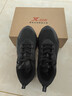 特步男子跑步鞋运动鞋轻便减震防泼水革面跑鞋黑色 实拍图