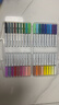 得力（deli）36色熊猫直液式软头丙烯马克笔圆杆生日礼物防水手绘咕卡荧光记号笔涂鸦HM386-36美育 实拍图