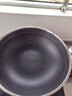 传世家徽（Muceski）不粘锅炒锅抗菌不锈钢锅炒菜锅具少油烟平底炒锅燃气灶电磁炉通用 32抗菌不锈钢 内径30外径 32cm 实拍图