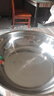 【不锈钢】和面盆厨房烘焙家用火锅盆洗菜打蛋汤锅盆醒面盆料理盆 30cm【热卖款】不锈钢 和面盆 实拍图