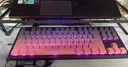 狼蛛（AULA）F87ProV2客制化无线机械键盘电竞游戏专用  蓝牙/2.4G/有线三模连接全键热插拔gasket结构办公键盘 F87 Pro月影粉霞 8000mAh 灰木轴V4 实拍图