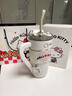 YANIS 3hello kitty保温杯大容量水杯女礼物高颜值咖啡杯316不锈钢吸管杯 hellokitty1200ml（316礼盒装） 实拍图
