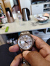 罗西尼（ROSSINI）手表男款 生日礼物机械手表商务简约男表防水钢带白盘515701 实拍图
