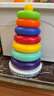 MKBIBI叠叠乐婴儿套圈玩具早教不倒翁彩虹套圈环积木1-3岁生日礼物 实拍图