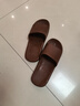 京东京造【抗菌皮纹拖】eva软弹家居防臭浴室新款拖鞋男士 深棕色 42-43 实拍图