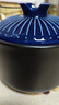 美厨（MAXCOOK）陶瓷煲砂锅 汤锅炖锅养生煲 手工彩釉耐干烧 3.2L蓝MCTC3309 实拍图