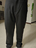 啄木鸟高档羊羔绒休闲裤加绒加厚男士商务西裤弹力直筒宽松中年爸爸裤子 S-黑色 厚款 33码【2尺6腰围】140-150斤 实拍图