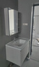 九牧（JOMOO）浴室柜 陶瓷一体盆抗菌洗脸盆柜组合冷灰80cm A2741-14LD-5 实拍图