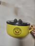 【精致可爱】黄鸭泡面碗不锈钢饭盒饭碗滤水学生宿舍方便面碗礼品 小黄鸭1000ML（小面饼） 实拍图