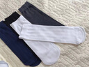 浪莎男士丝袜夏季超薄款冰丝黑色防臭中筒夏天透气袜子男丝袜 289款 全白10双 均码 适合 38-43码 实拍图