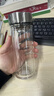 希诺双层玻璃杯男家用商务办公泡茶杯子过滤车载水杯XN-9301 265mL 实拍图