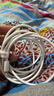 苹果数据线PD20W编织快充线适用iphone14promax/14/13/12/11/8p全系手机平板数据线加长2米塔菲克 星空灰【USB认证40分钟充满】一条装 2m 实拍图