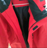 骆驼（CAMEL）三防冲锋衣户外登山服防风防水防污三合一运动外套 AD12263514X,抓绒内胆耀眼红男女 L 实拍图