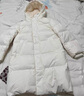 优衣库童装男童女童羽绒大衣/外套夹克保暖厚衣服473308 01 乳白色 140 实拍图