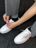 卡宾（CABBEEN）男鞋冬季男士小白鞋子男低帮休闲鞋男板鞋百搭鞋靴时尚百搭潮流 【纯色】白色 41 皮鞋码 实拍图