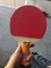 双鱼乒乓球拍直拍双拍套装 初学者兵兵球拍2只装附3球 026A  实拍图