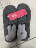 洁丽雅男士包跟棉拖鞋男秋冬季室内居家保暖家居加厚全包毛毛棉鞋女冬天 灰色【收藏加购优先发货】 42-43 (适合41-42码) 实拍图