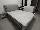 百冠环球床 主卧双人床 美式轻奢高脚软包婚床简约现代家具布艺床 科技布床+床头柜*1+A08乳胶床垫 1.8m*2m框架常规床 实拍图