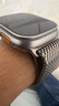 Apple/苹果 Watch Ultra 3 智能手表蜂窝款49毫米原色钛金属表壳原色钛金属米兰尼斯表带S MEWX4CH/B 实拍图