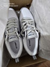 特步男鞋跑步鞋子男秋冬季皮面运动休闲鞋复古防滑耐磨旅游轻便慢跑鞋 灰白-067 42 实拍图