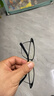 依视路（ESSILOR） 钻晶系列高清耐磨防蓝光近视超薄镜片专业配度数眼镜架男女镜框 金属-全框-2062GY-透明灰 镜框+依视路A4防蓝光1.60现片 实拍图