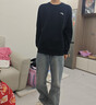 安踏（ANTA）百搭抓绒卫衣男女加绒保暖情侣潮流户外运动休闲打底针织套头衫 【加绒-经典小logo】基础黑7711-2 L 实拍图