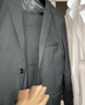 罗蒙西服套装男士商务修身西装男职业正装小西服新郎伴郎结婚礼服外套 灰色双扣【西服+西裤+衬衫】 2XL /180【130-145斤】+7件礼品 实拍图