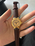 西普尼金表（HIPINE）金表女纯金999足金黄金手表复古腕表防水时尚石英表女士生日礼物 【光壳金面钢扣】金重3.5g+ 实拍图
