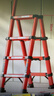 比力梯子家用伸缩梯加厚铝合金多功能折叠人字梯升降扶梯工程楼梯 【可坐款】4步红色【摸高2.8米】 实拍图